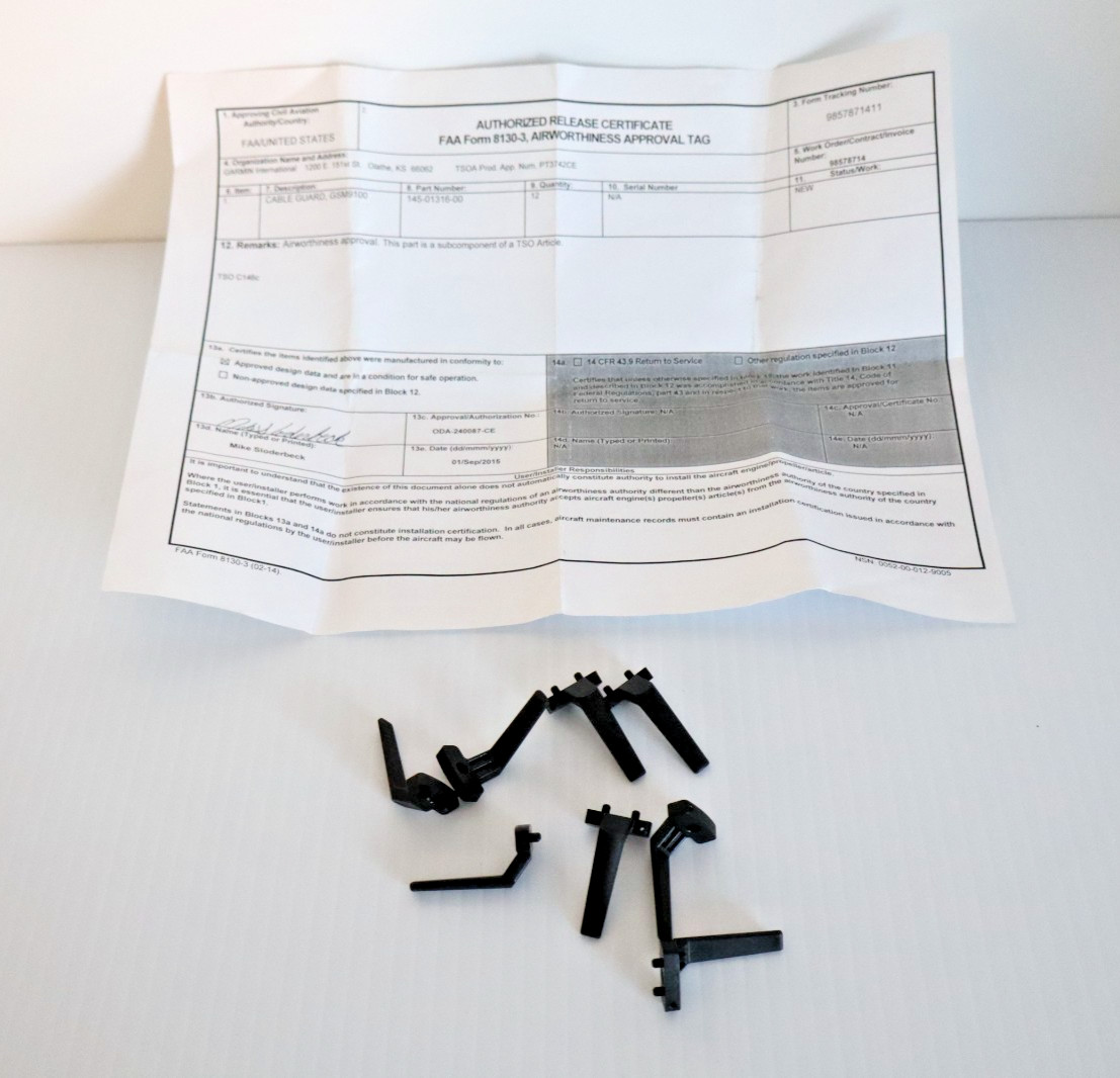 Garmin GSM9100 Cable Guard 145-01316-00 (Lot of 8 Pieces) New w/ FAA 8130-3 Form