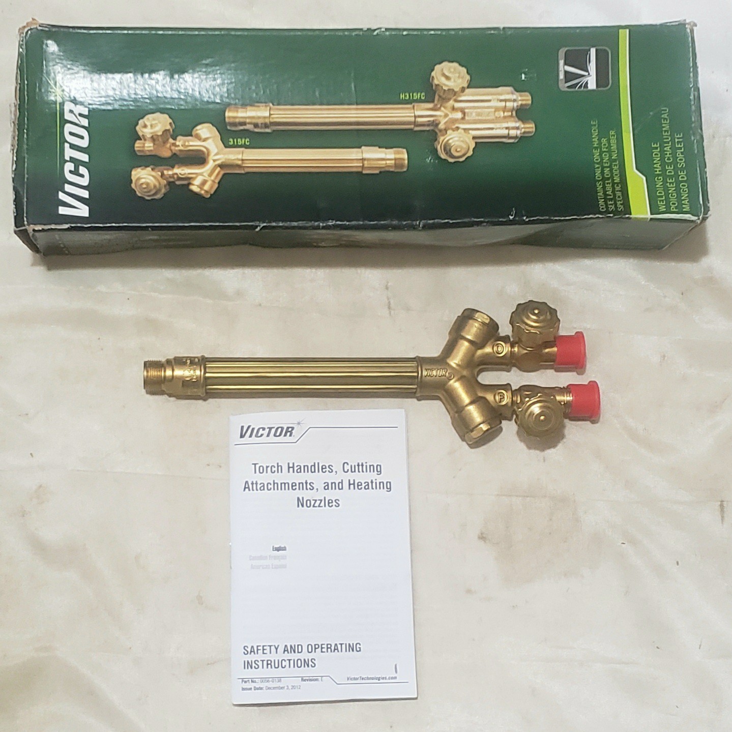 Victor 100FC Cutting Welding Torch Handle Medium Duty CA1350 0382-0032 New