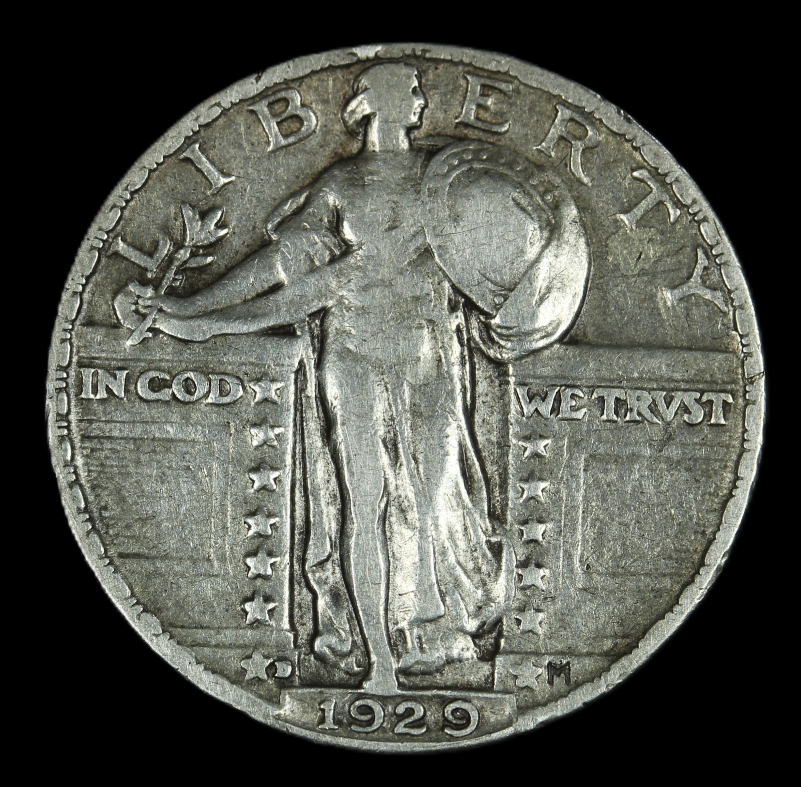 1929 D 25C Standing Liberty Quarter - Choice VF-SMH-2441