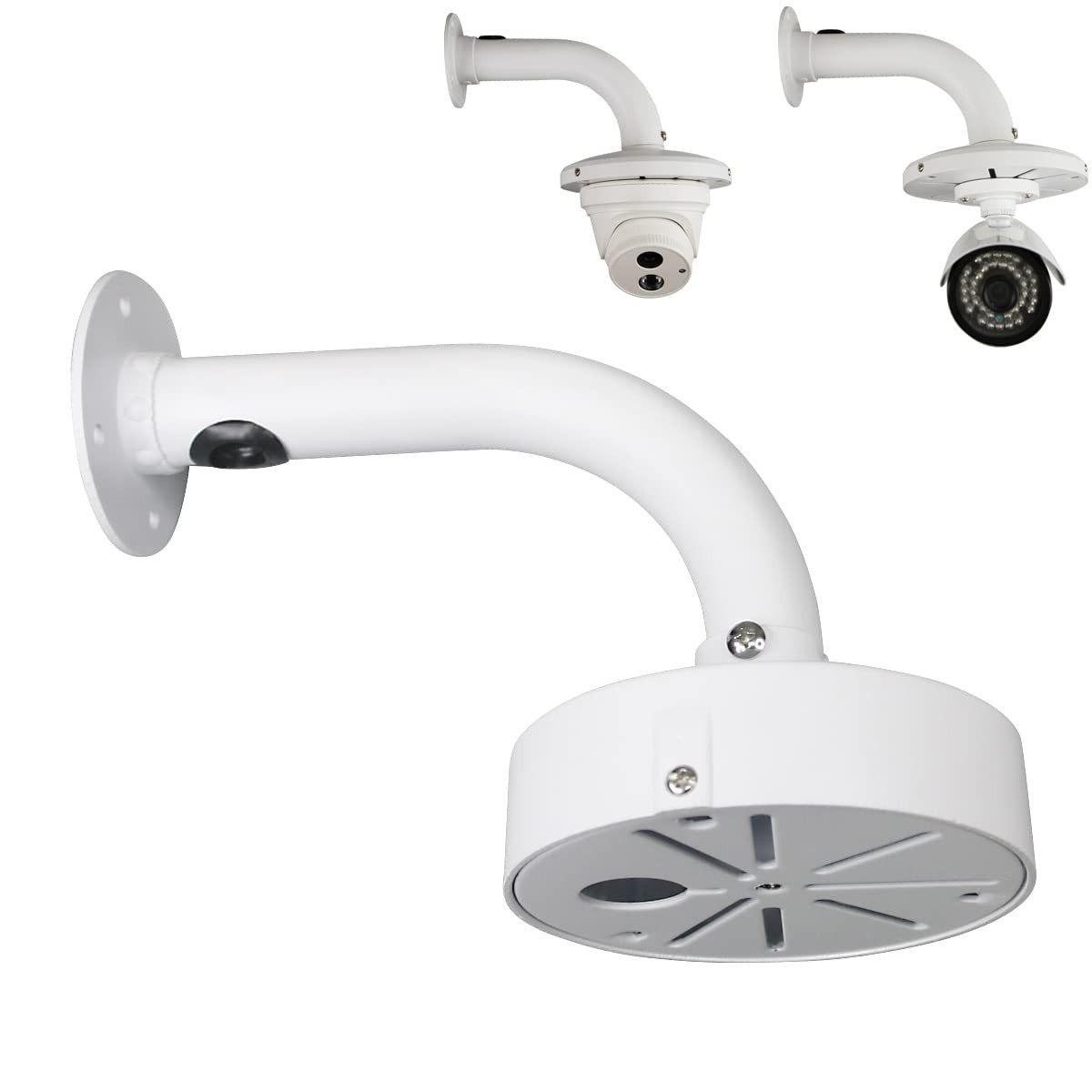 compcctv Security Camera Mount Bracket, Dome Universal White