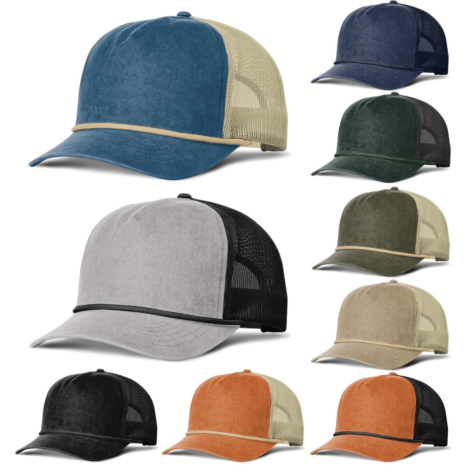 Richardson 939 Bachelor 5-Panel Rope Adjustable Snapback Closure Hat