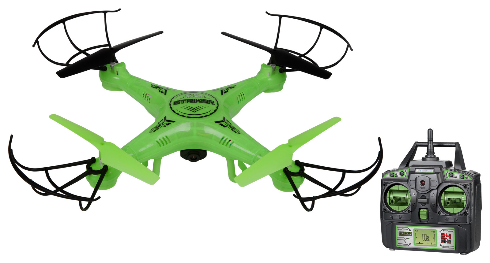 World Tech Toys 2.4Ghz Striker Glow-in-The-Dark 4.5 Channel RC Spy Drone