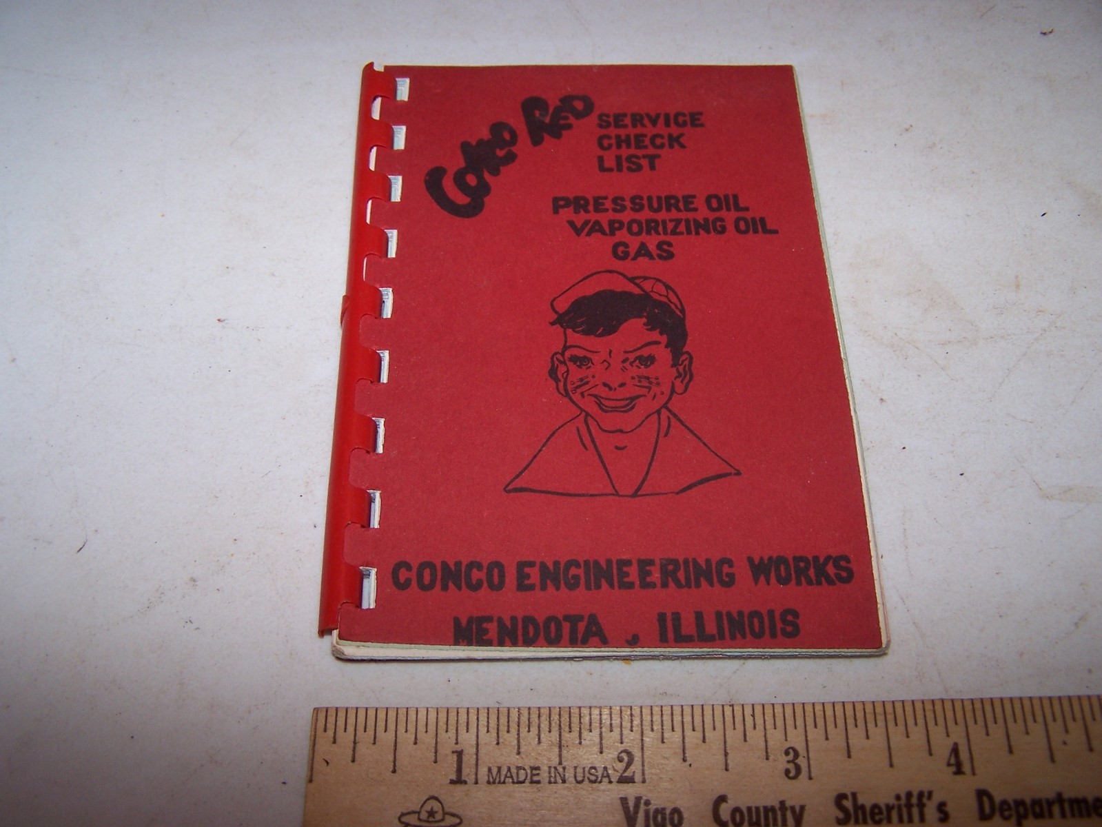 Vintage CONCO ENGINEERING WORKS Service Check List MENDOTA ILLINOIS Booklet