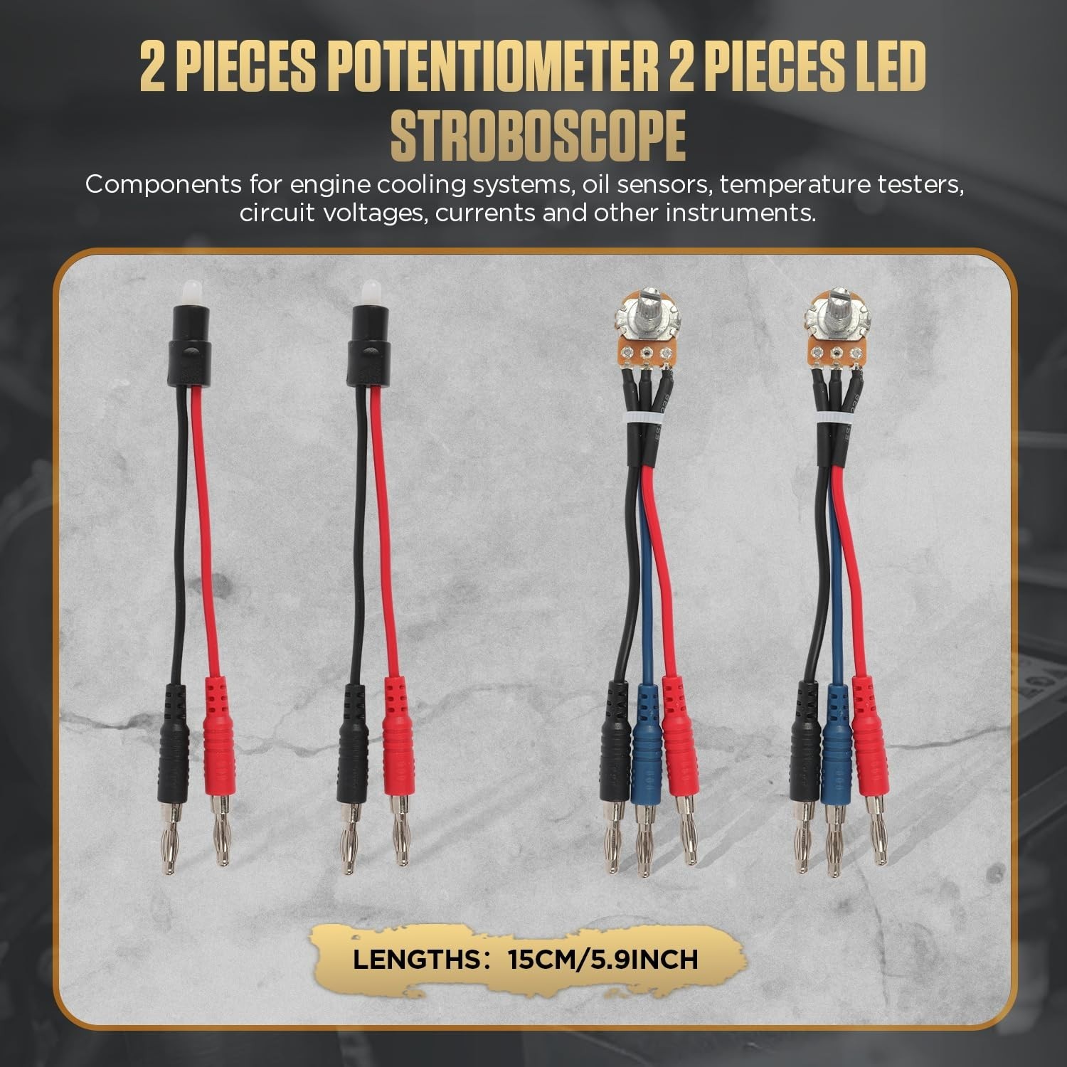 68PCS Multimeter Test Leads Kit, Test Leads with Replaceable Wire Piercing Probe