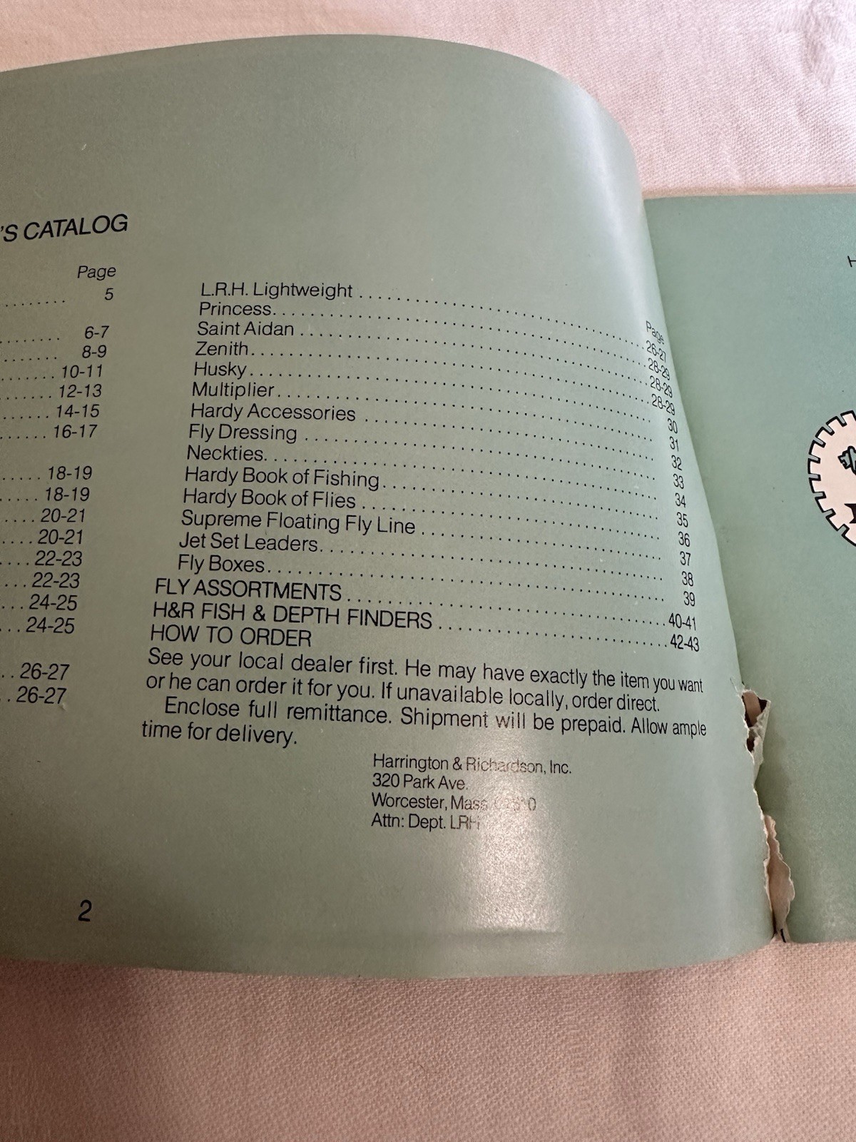 Vintage Harrington & Richardson Anglers Catalog