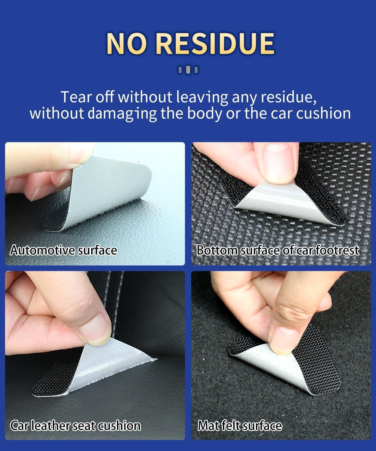 20 Sets Super Adhesive Hook and Loop Strips Heavy Duty, Heat Resistant Waterp...