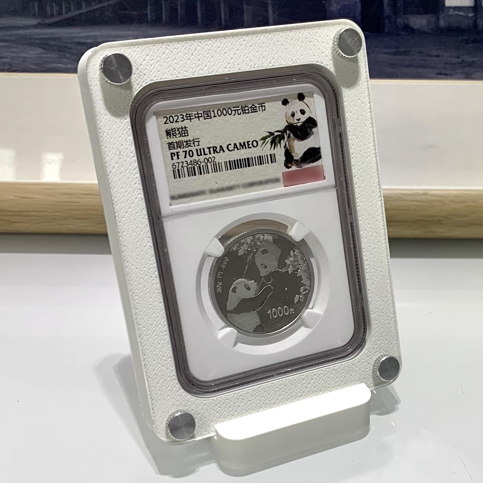 1CT Acrylic Display Stand Case Holder for NGC Graded Coin Slab Storage Box