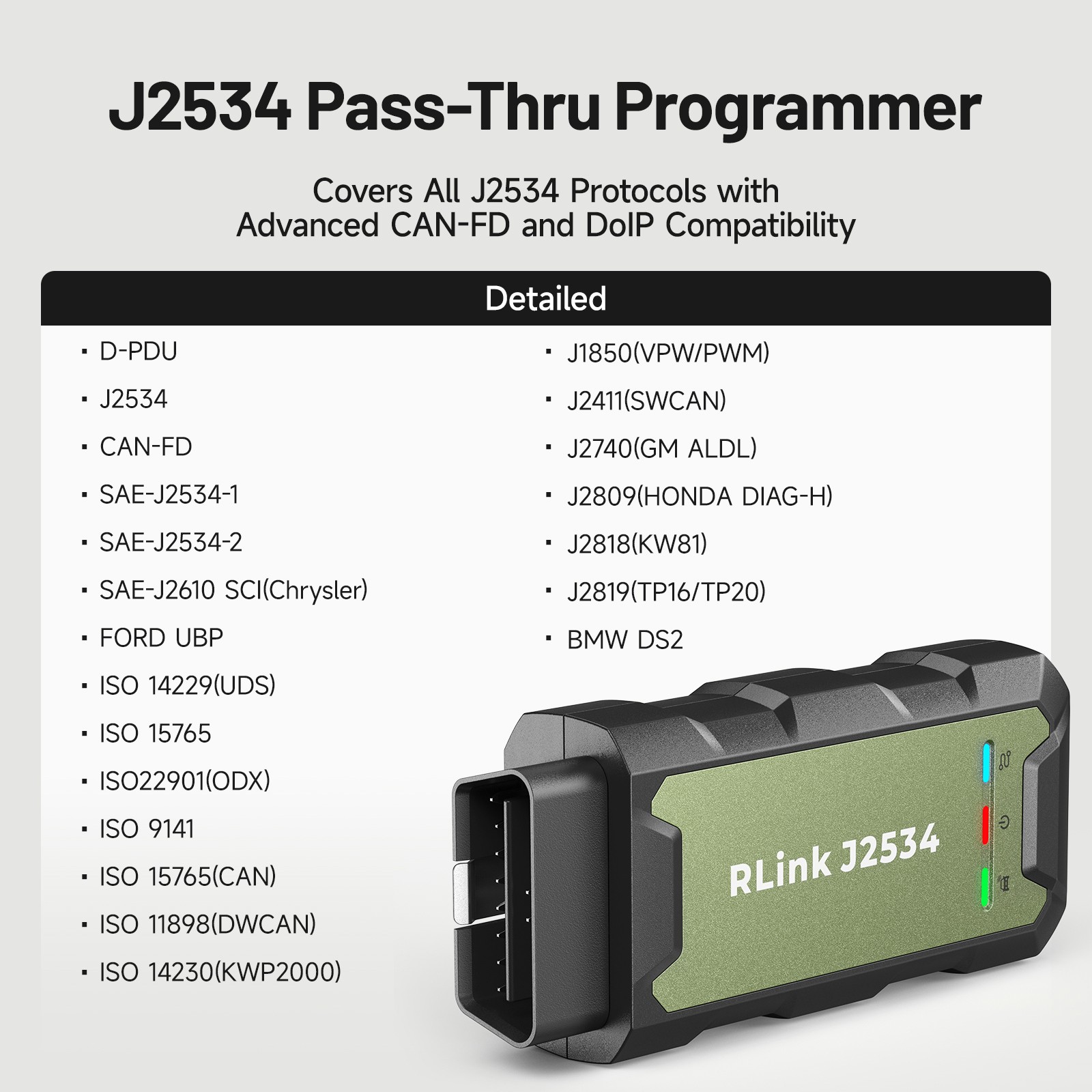 TOPDON RLINK J2534 Pass-Thru Diagnostic Tool