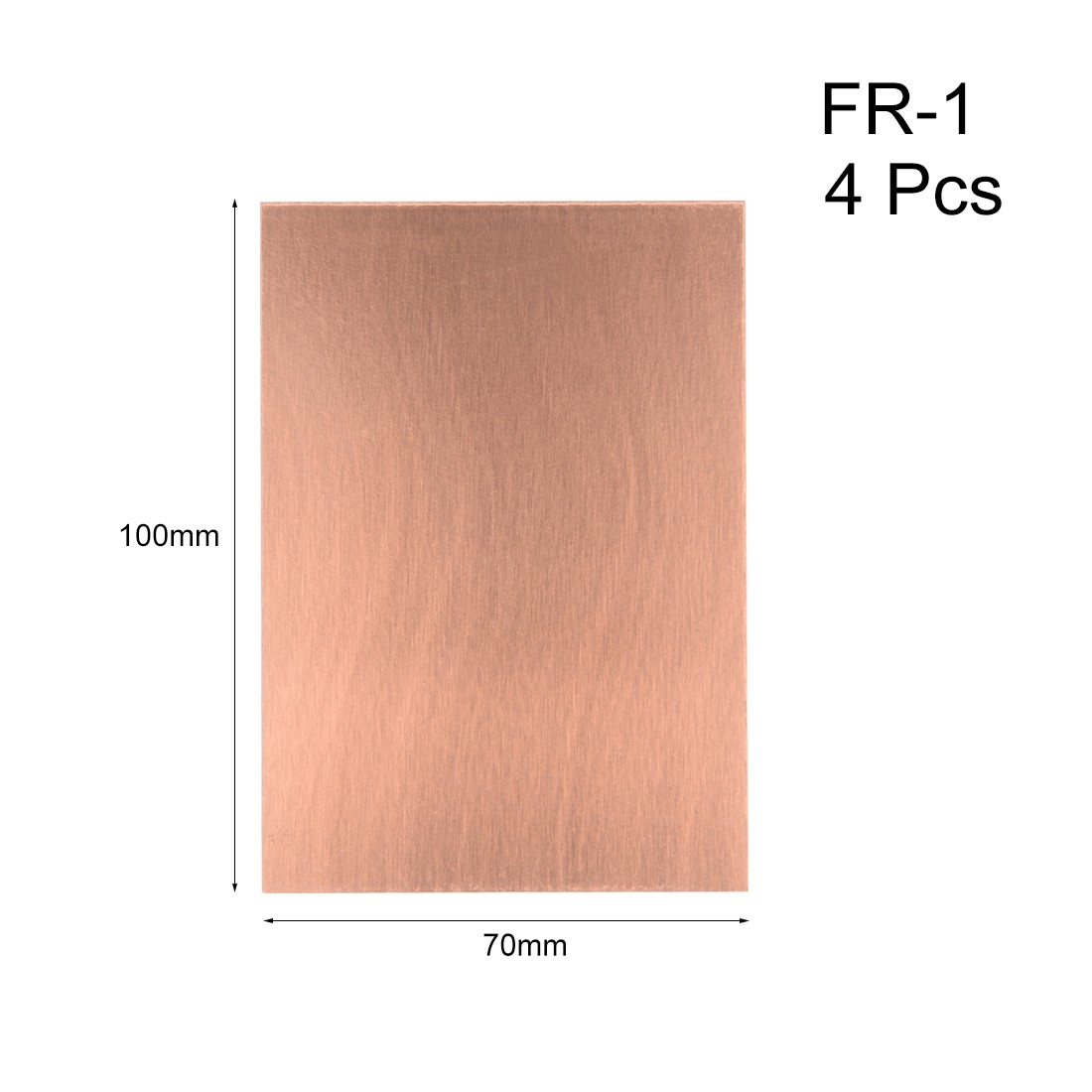 7X10cm Single Sided Copper Clad Laminate PCB Circuit Board Brown 4pcs