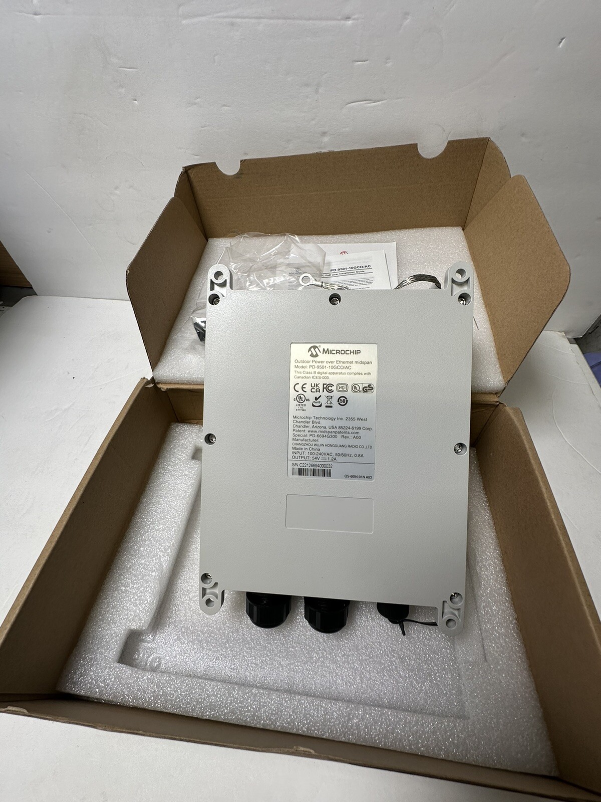 Microchip 9501-10GCO 1-port Outdoor Mid span