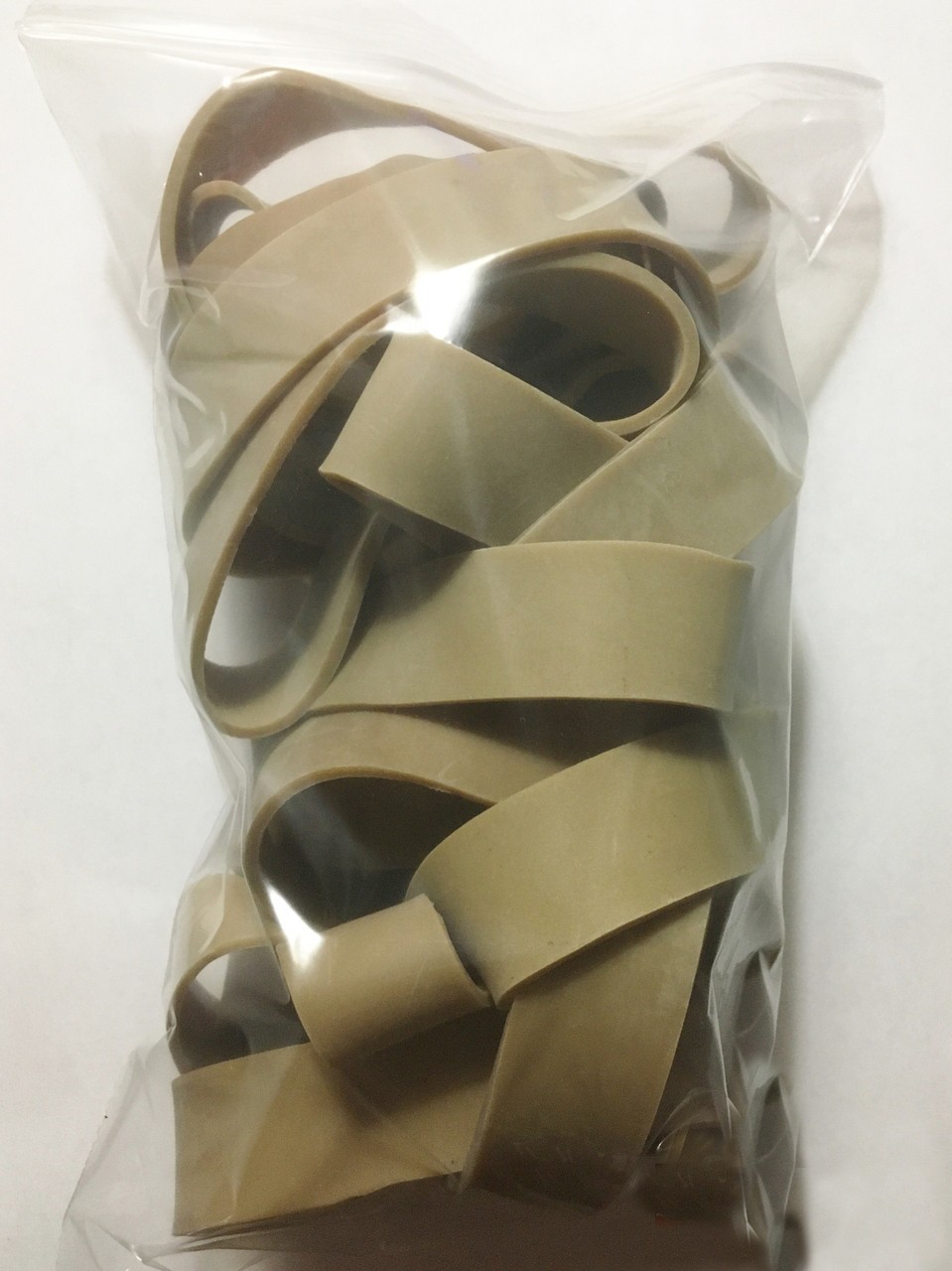 Morezmore M00578x5 20pc Natural Rubber Bands 4 x 3/4 in x 3mm Heavy Duty