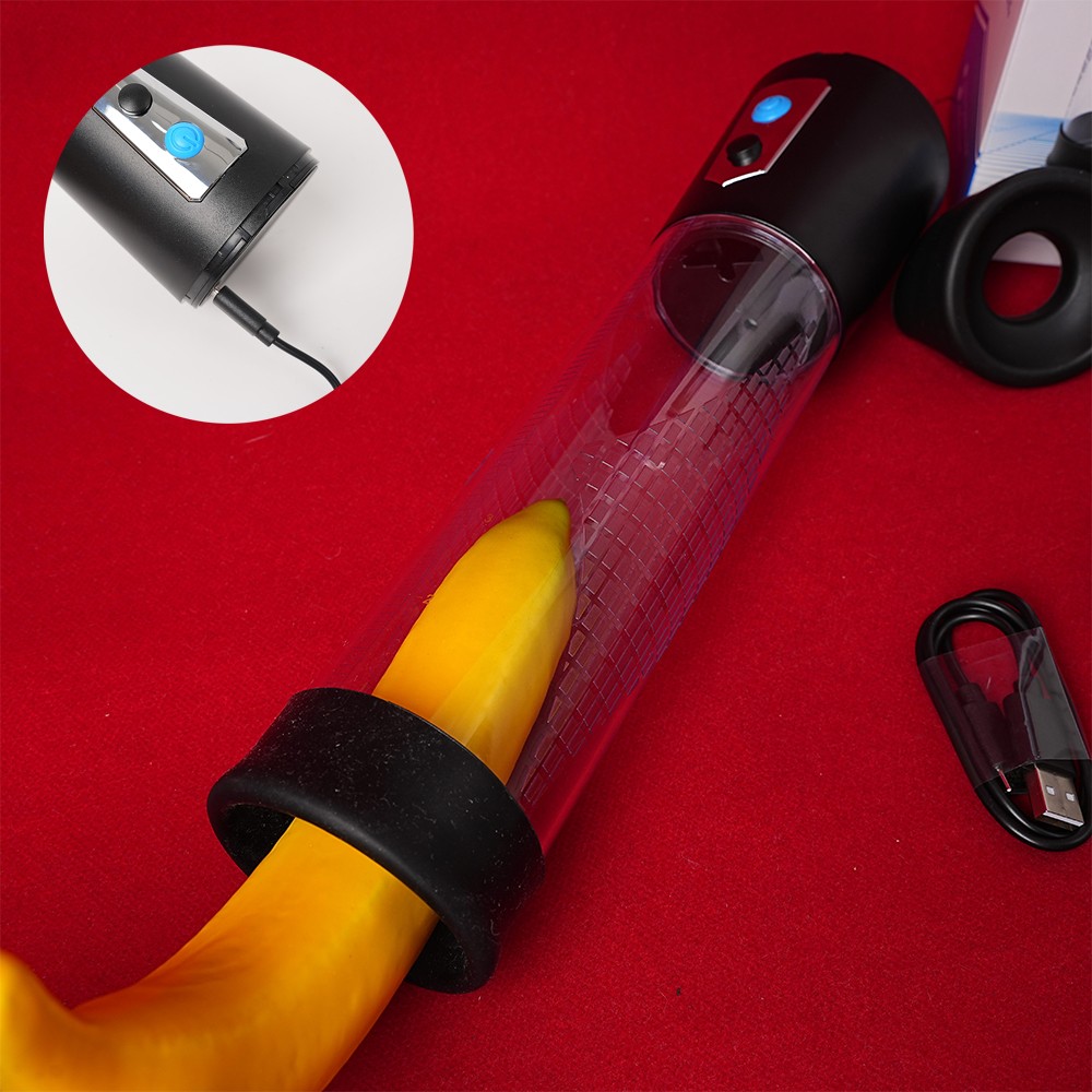Electric Vacuum Penis Pump for Male Enlarger Enhancer Aid Rechargeable Power Up