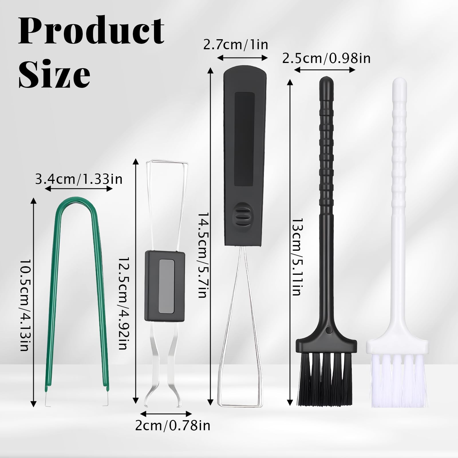 5 Pack Keyboard Keycap Puller Dust Removal Brush for Computer Keyboard Appliance