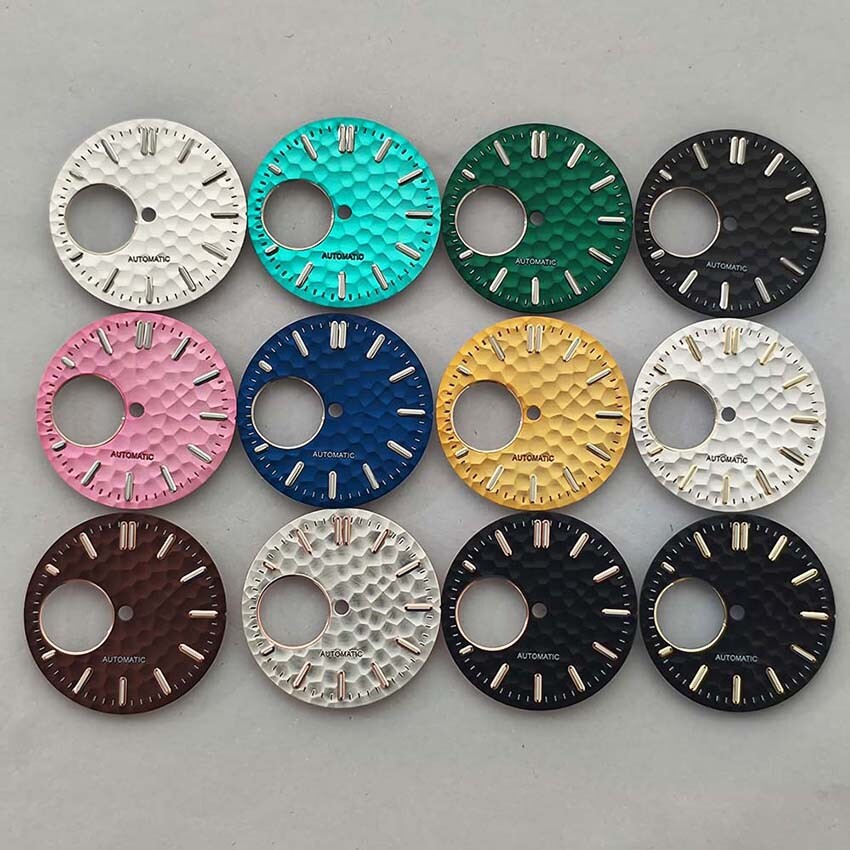 Multi-color 28.5mm Watch Dial Green Luminous for NH38 Movement Watch Accessories