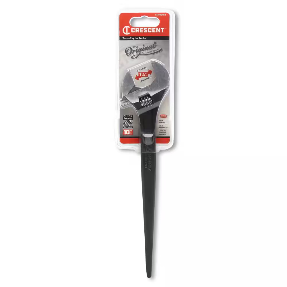 10 in. Adjustable Construction Wrench | Crescent Oxide Cresent Black Tools Spud