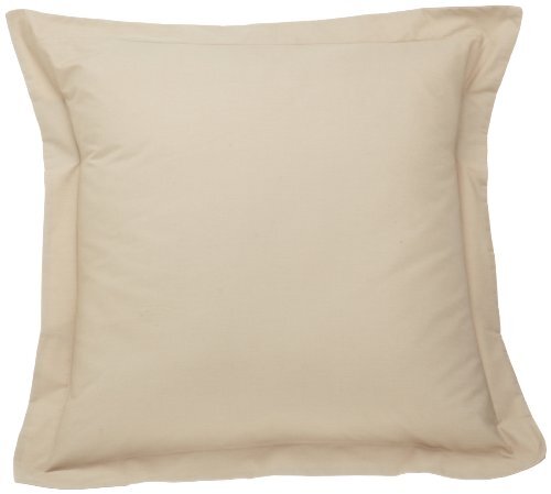 Poplin Tailored Pillow Sham, Euro, 26x26 inches 26" x 26" Mocha
