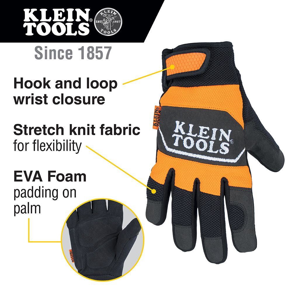Klein Tools 60618 Winter Thermal Gloves, L