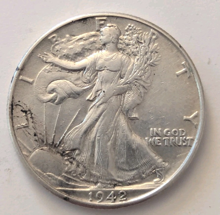 1942 Walking Liberty Half Dollar -T623