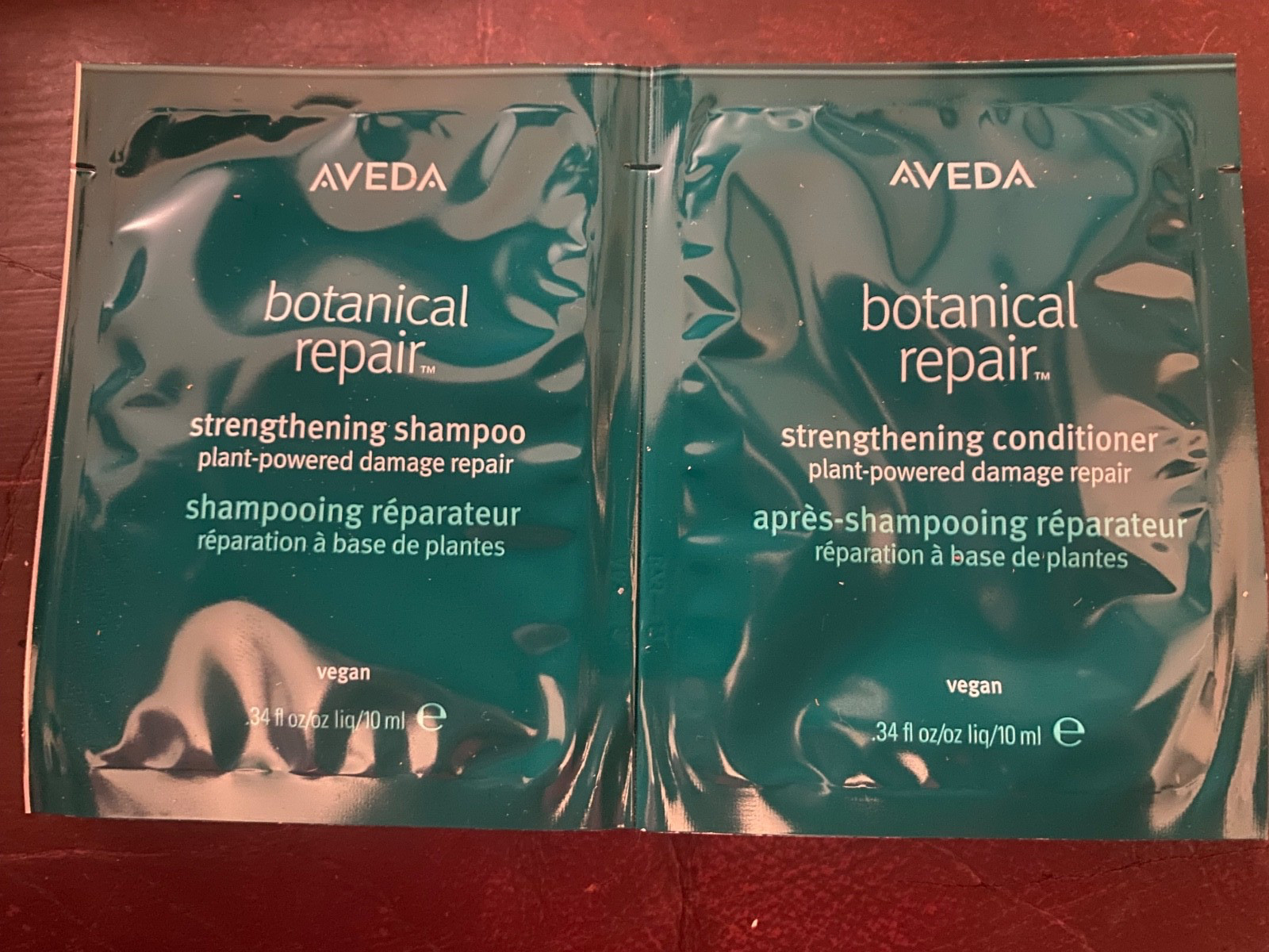 AVEDA Botanical Repair Strengthening Shampoo and Conditioner NEW Packets!