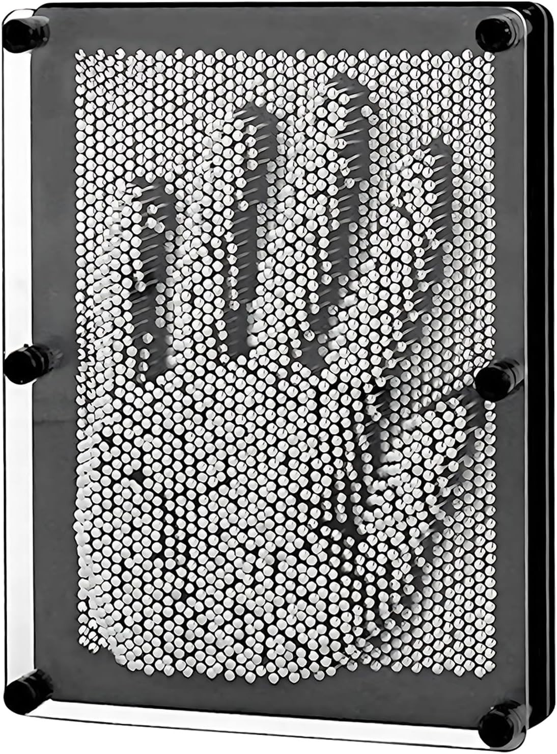 Hsxfl Classic 3D Metal Pin Art Toy - 8In X 6In 3D Large Size Pin Art Board for K
