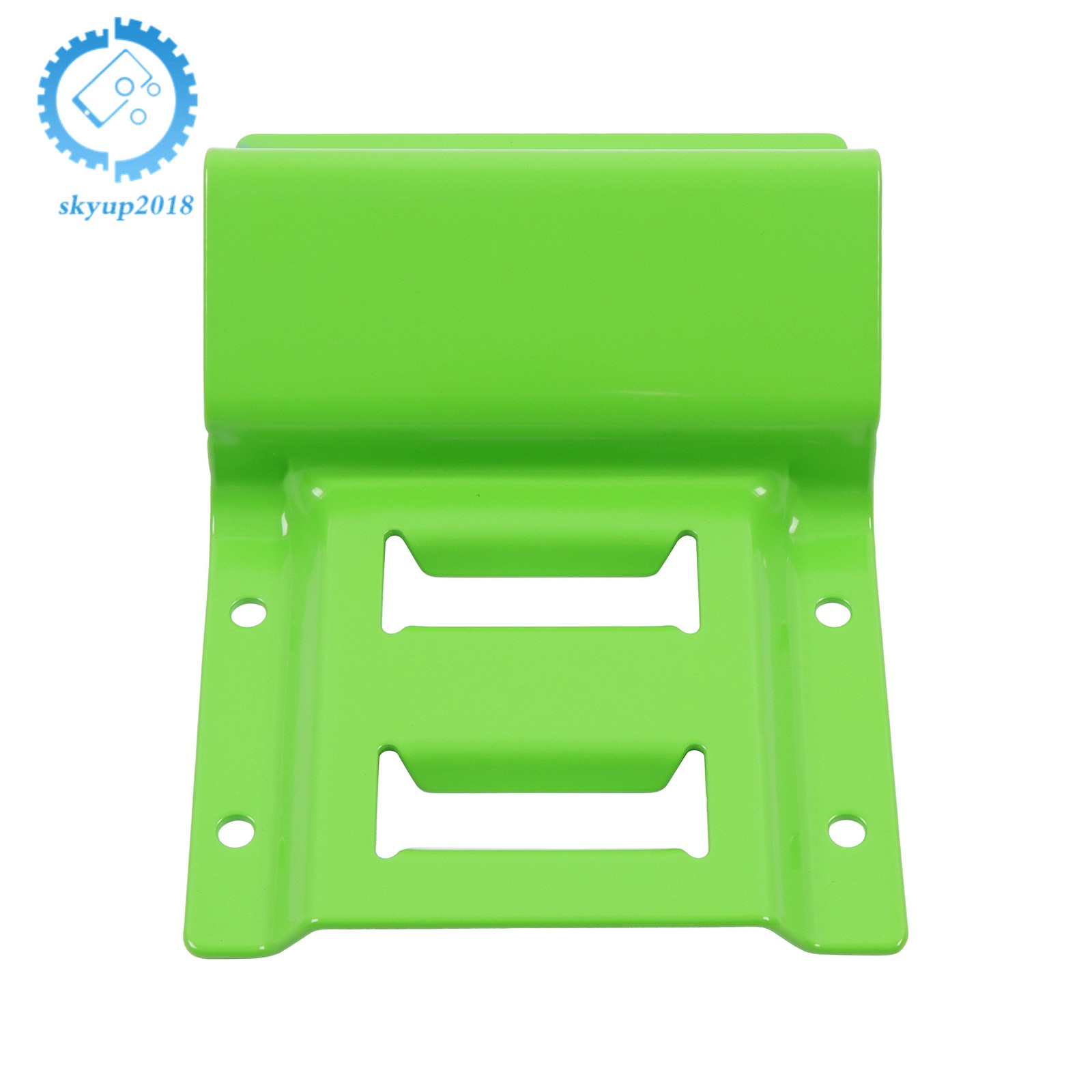 Green Wheel Chock And 6ft Ratchet Strap Kit For E Track System ATV UTV Tractors