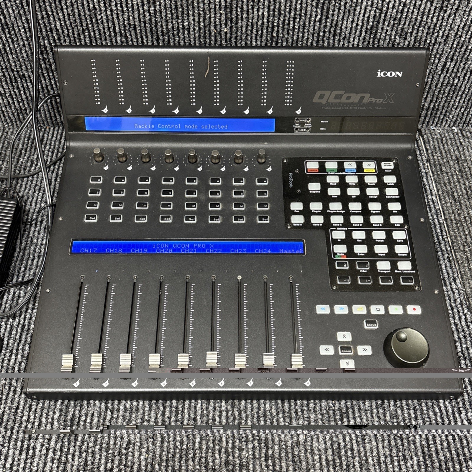 Icon QCon Pro X USB MIDI Control Surface DAW Controller With Motorized Faders