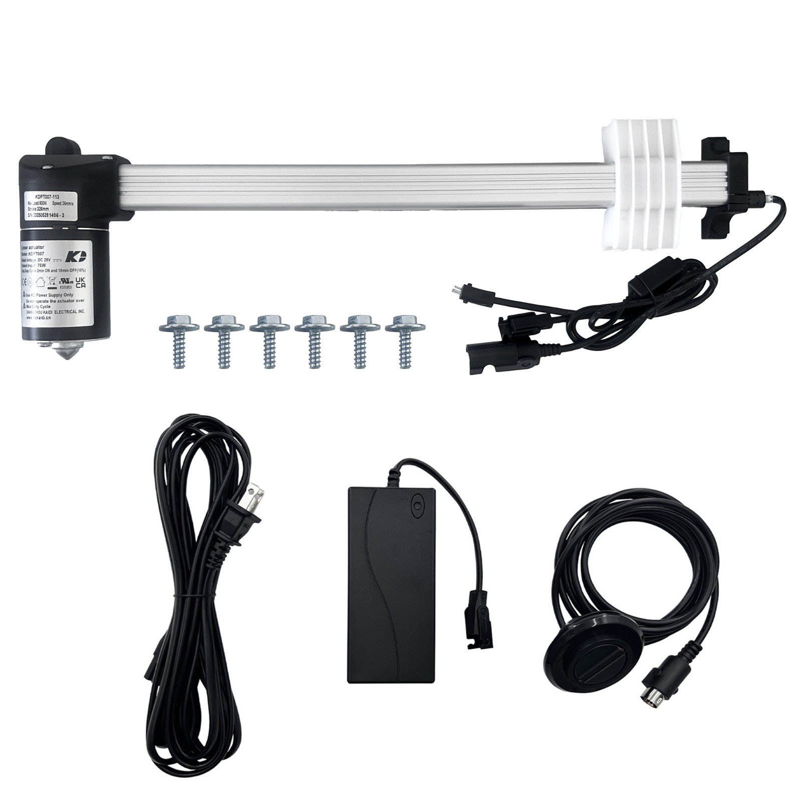 KDPT007-113 Kaidi Motor Linear Actuator Kit for Power Recliner Lift Chairs Couch