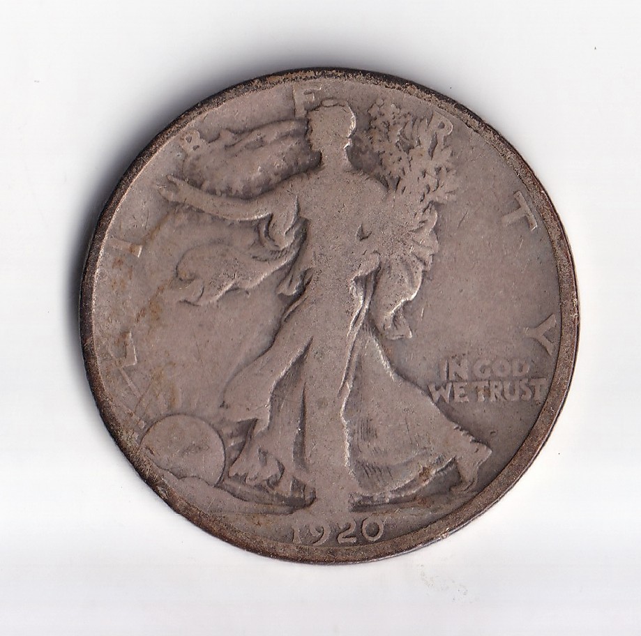 1920 S Walking Liberty Half Dollar  NO COMBINED SHIPPING