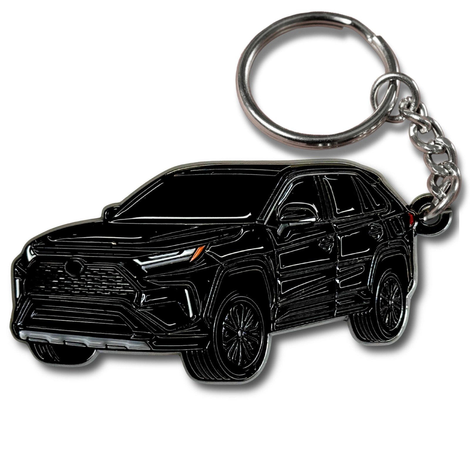 "2025 RAV4 Keychain  Metal Key Fob Cover & Accessories for Car Lovers"