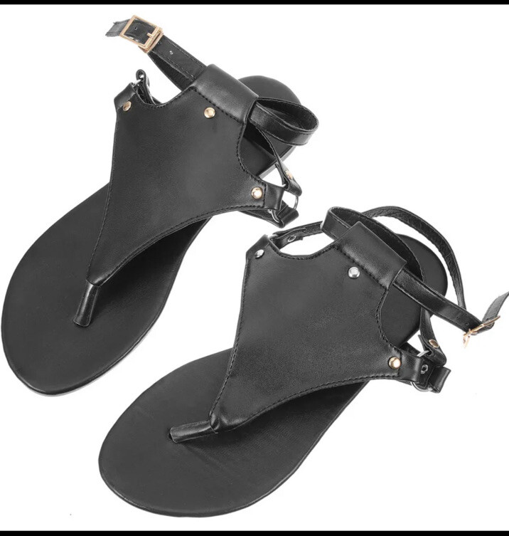 Women gladiator beach shoe Ankle Strap Wedding Open Flops Shoe Size US 7.5/CN 39