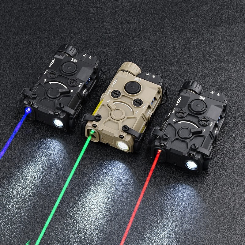 WADSN Tactical OGL On gun Laser Red Green Dot Aiming Flashlight White Strobe
