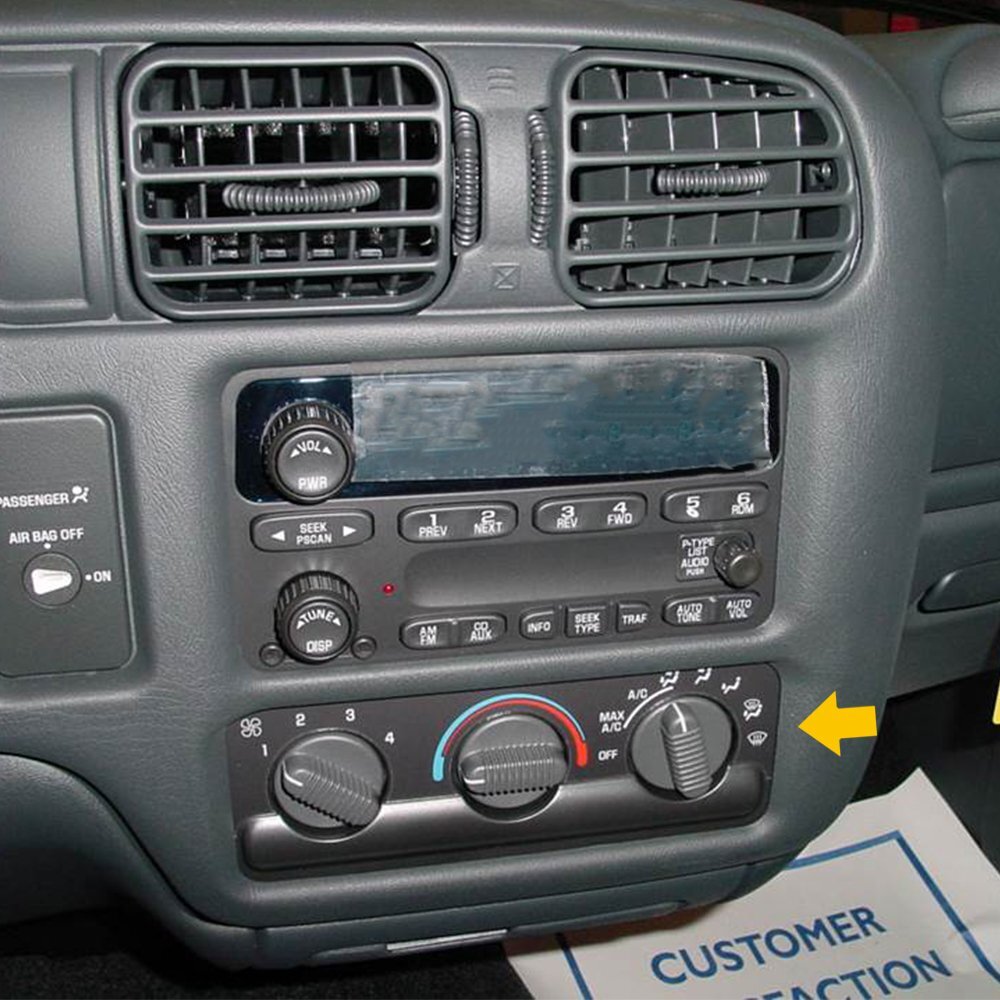 3PCS A/C Heater Temperature Climate Control Knob Set For 1998-2004 Chevy S-10