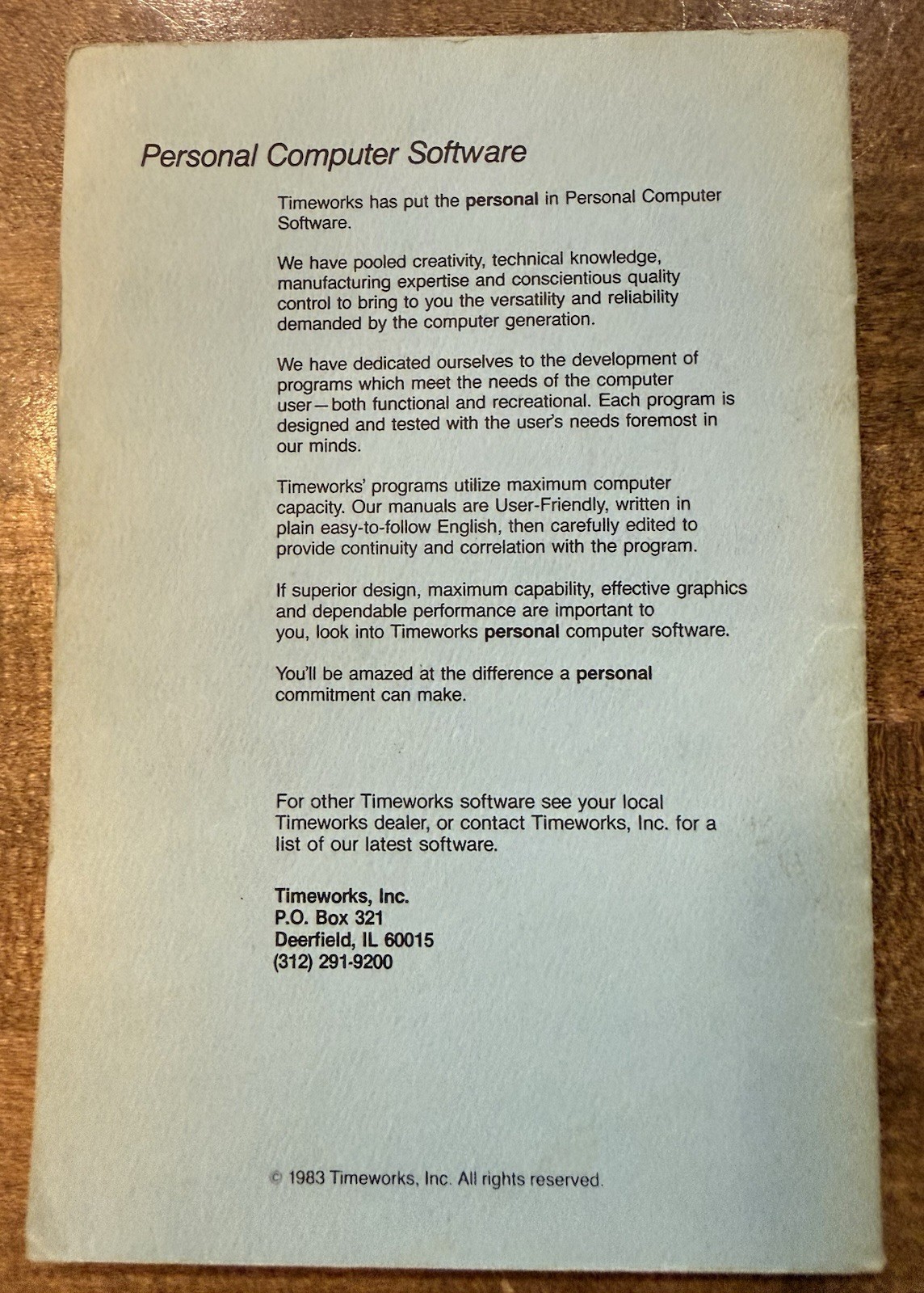 VTG TIMEWORKS USER`S MANUAL THE ELECTRONIC CHECKBOOK COMMODORE 64 1982