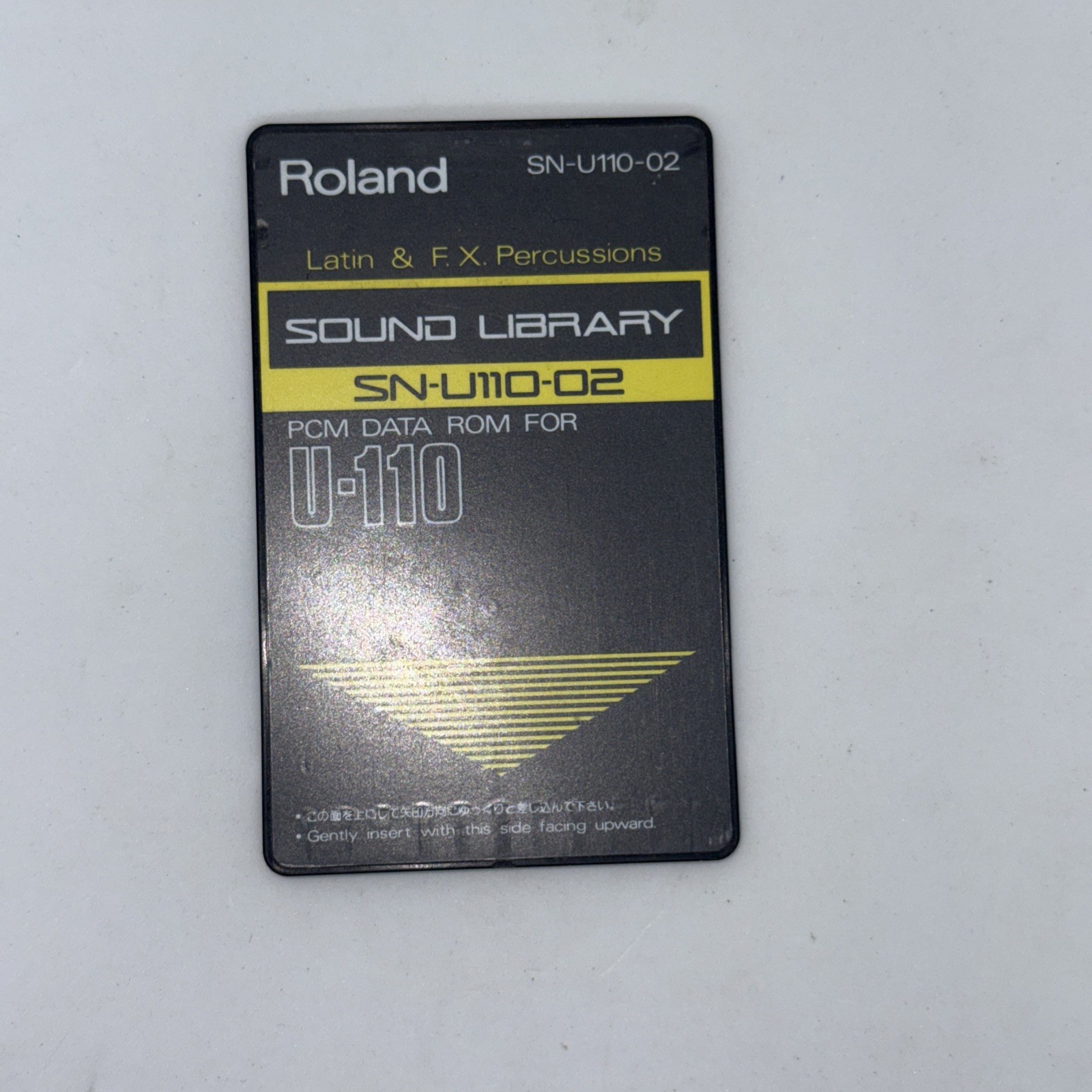 Roland Sound Library Card SN-U110-02 Latin & F.X. Perc.   Free Shipping!