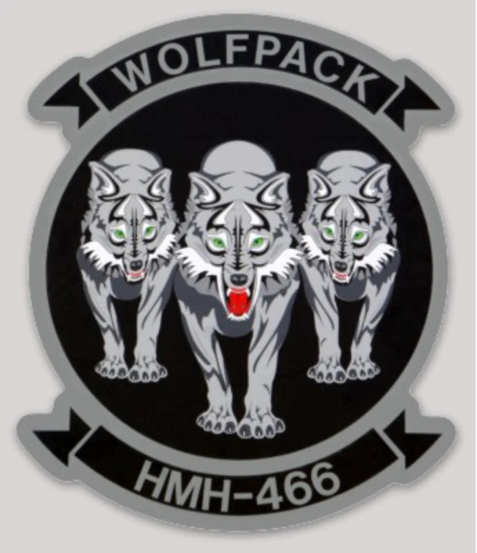 Officially Licensed HMH-466 Wolfpack Sticker