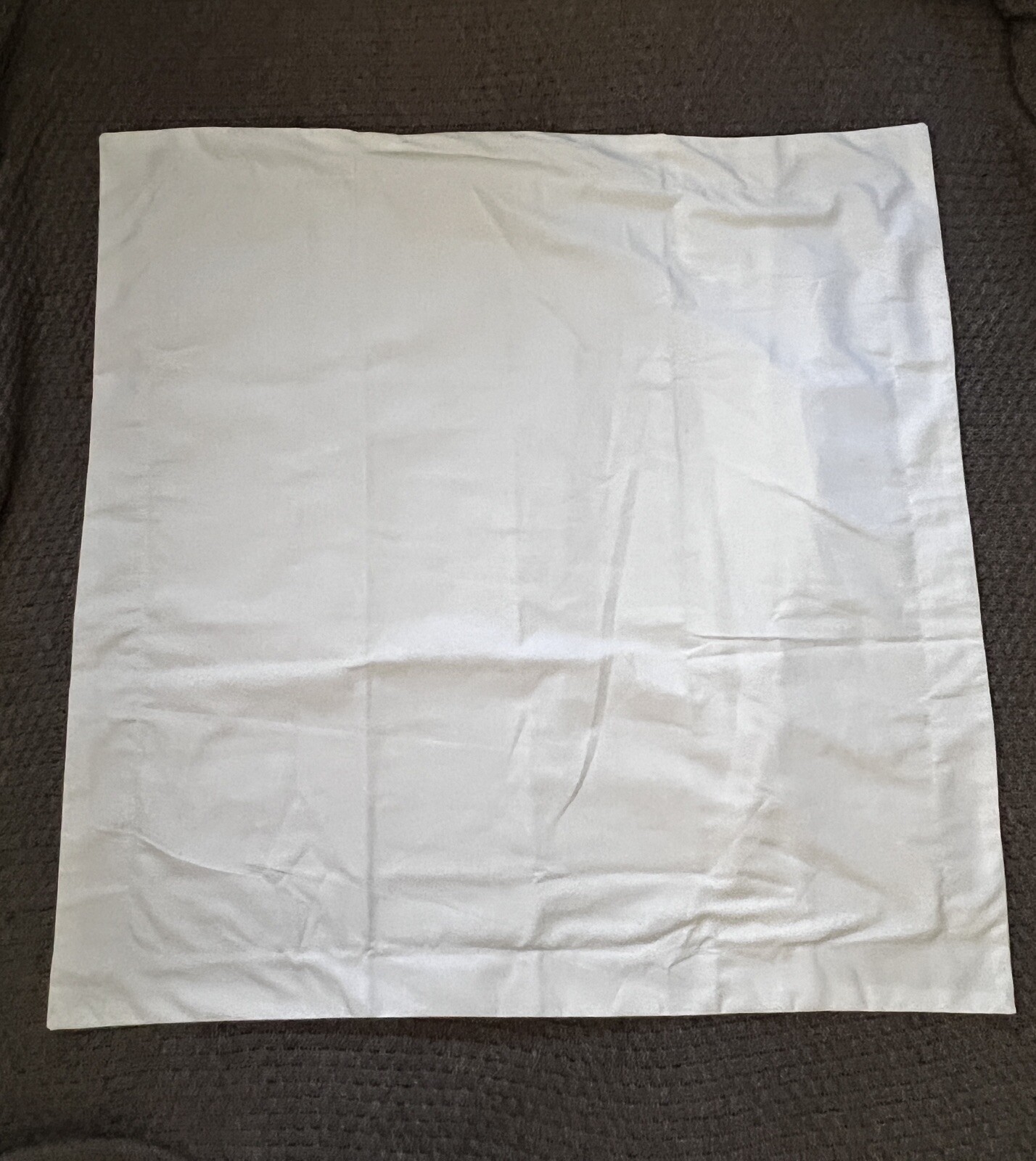 Solid White Poplin Euro Sham, 29"x29", Fits 25" Pillow
