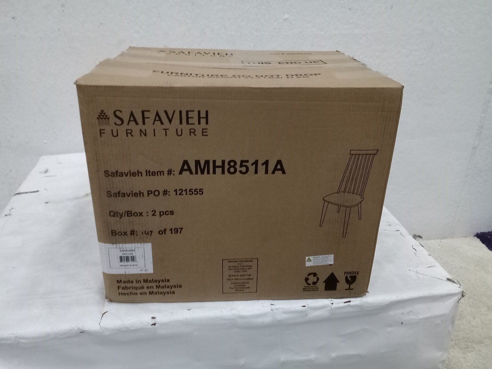Safavieh Burris Side Chair, Reduced Price 2172716286 AMH8511A-SET2