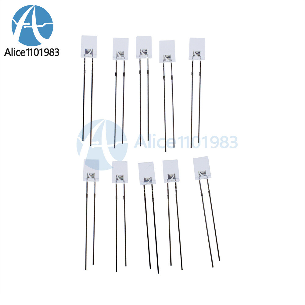 10PCS 2*5*7mm Square White Light LED Light-emitting Diode