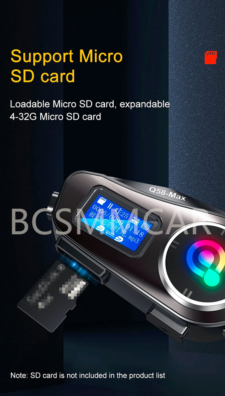 Motorcycle Bluetooth Intercom Headset Communication Share Helmet Kit Waterproof