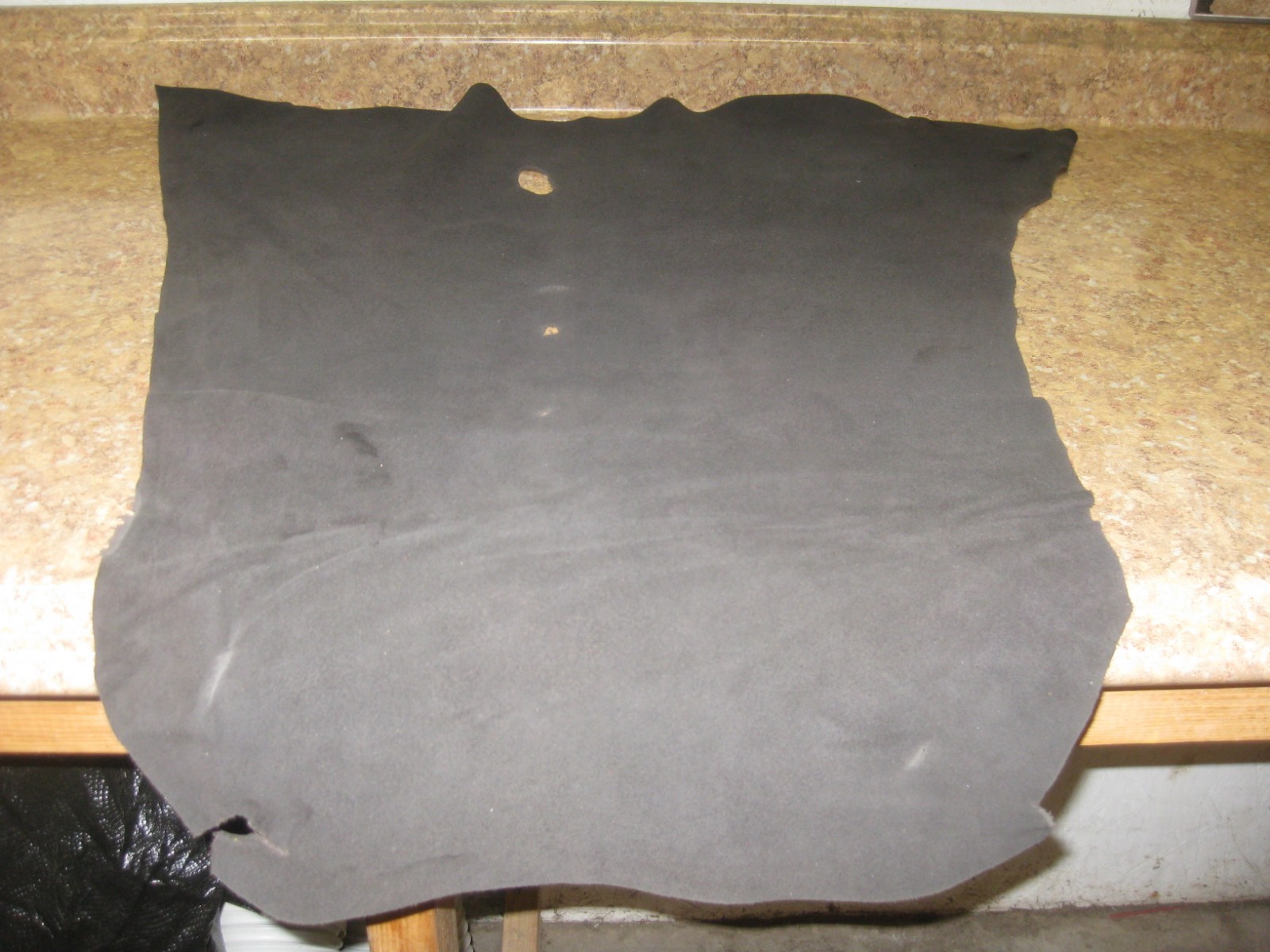 Dark Brown Suede Deer Leather # 0006284 ROW 5