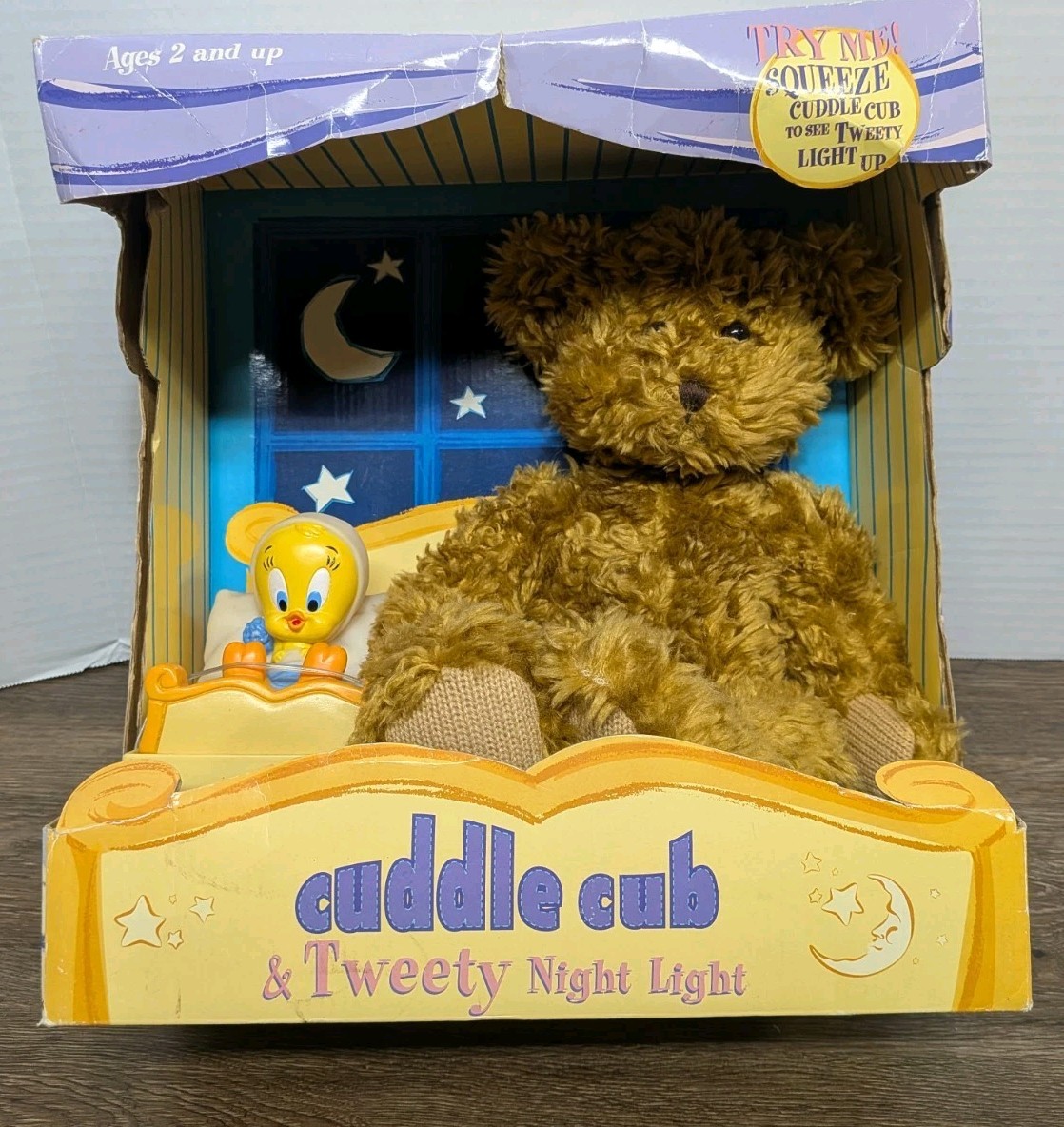 Vintage Cuddle Cub & Tweety Bird Night Light Looney Tunes Warner Bros Store 2000