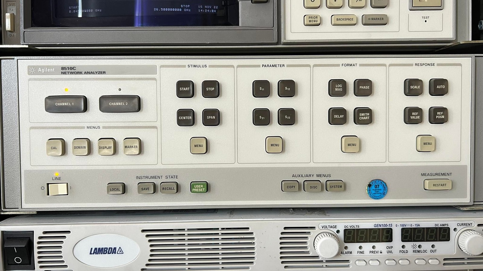 HP Microwave Network Analyzer 45Mhz-26.5Ghz 8510C 83630L 8515A