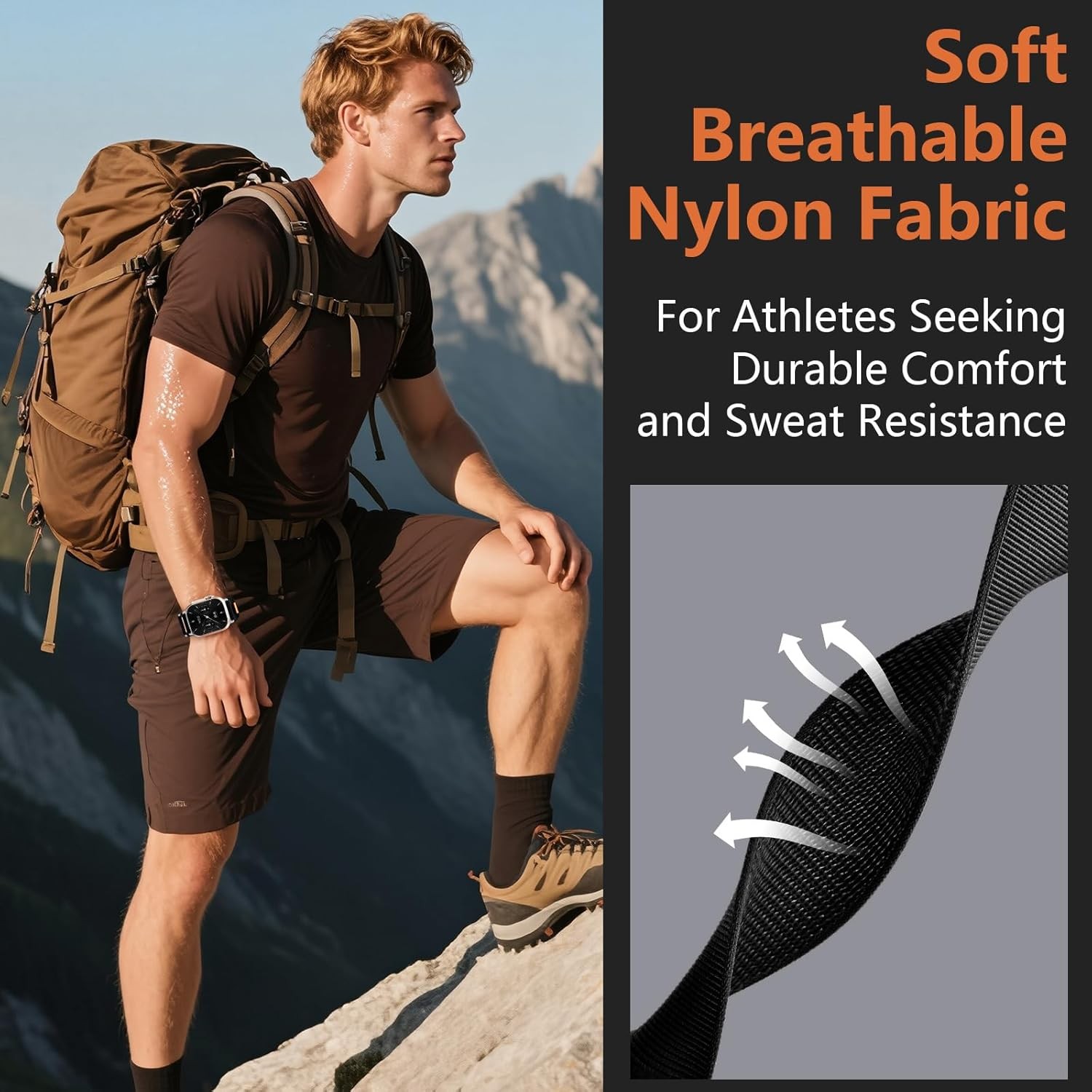 Magnetic Nylon Strap Compatible with Apple Watch Ultra 49mm Breathable Loop