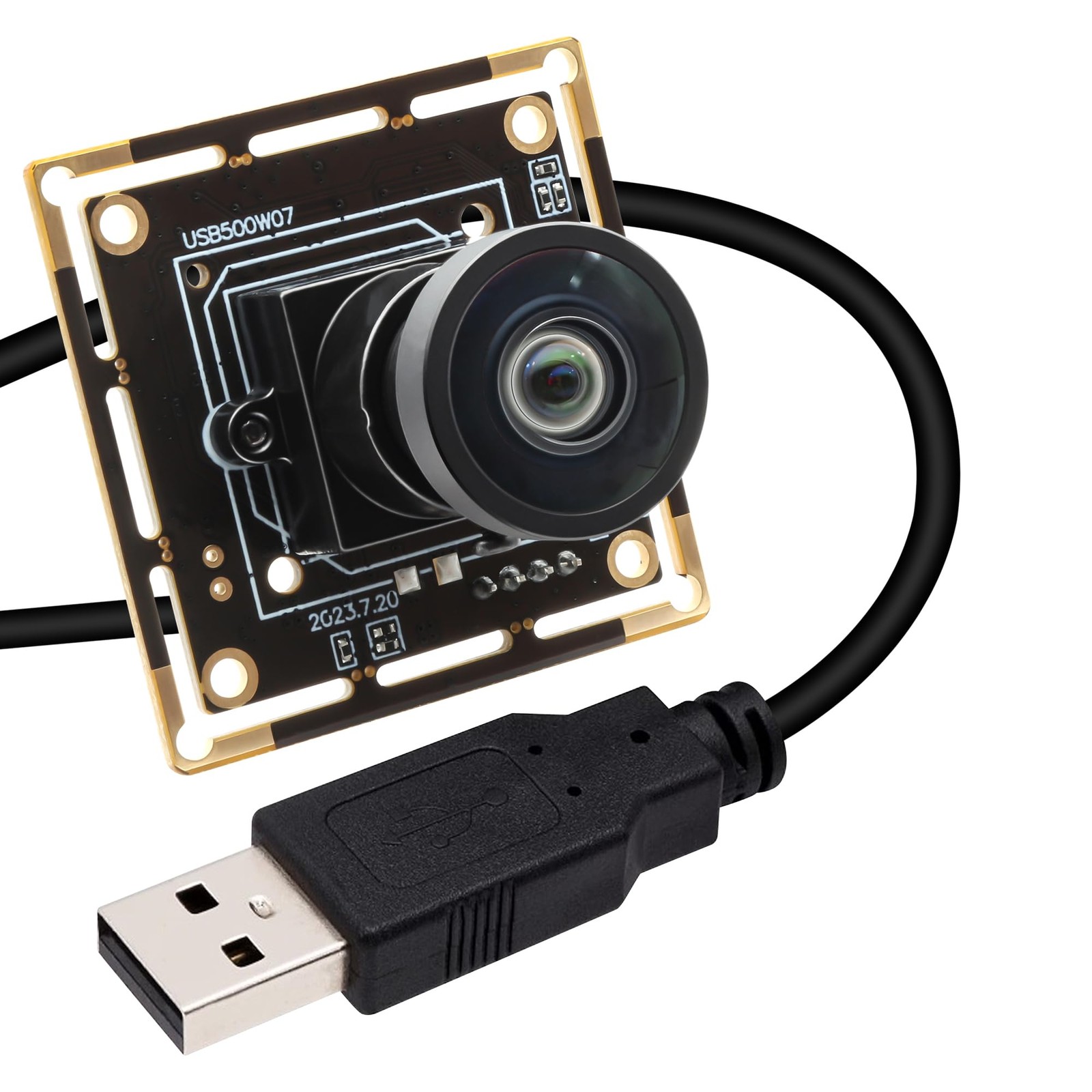 5MP 30FPS USB Camera Module M12 Lens 120 Degree Wide IMX335 Sensor Webcam