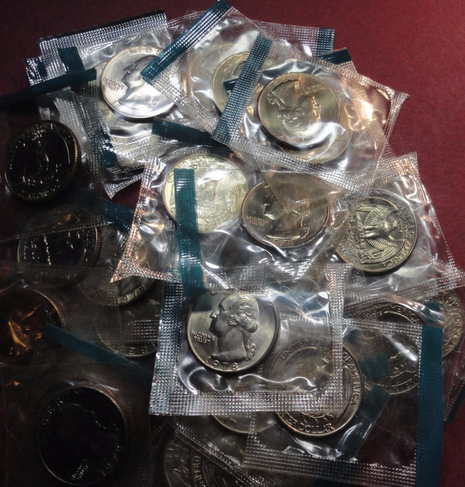 Nice 1978 p Uncirculated Washington Quarter in Original Mint Wrapper # 5