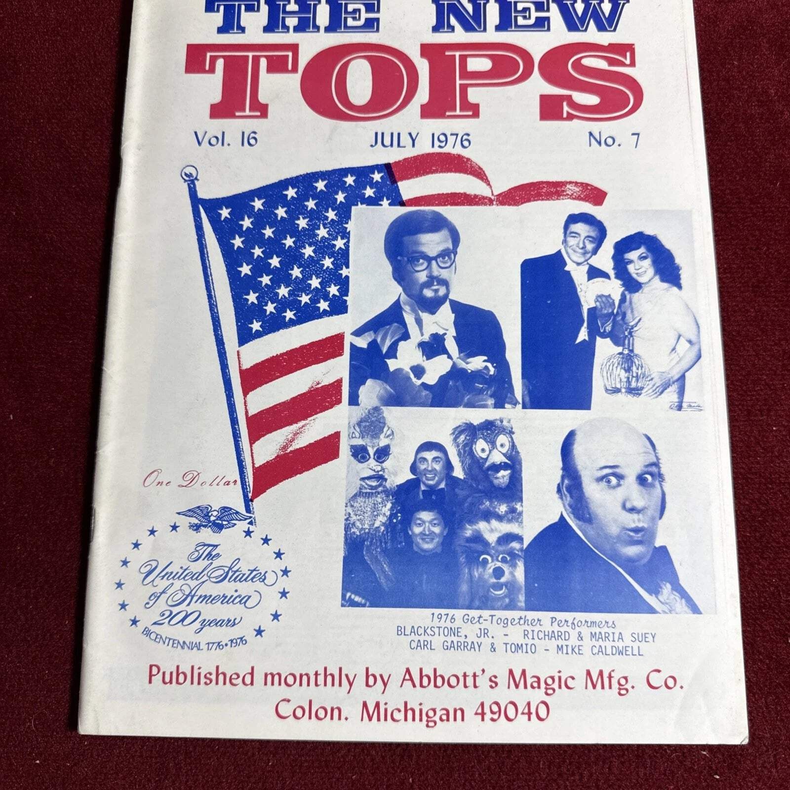 TOPS Magic Magazine VNTG Abbott’s February 1966 Vol 16 #7 1976 Get-together