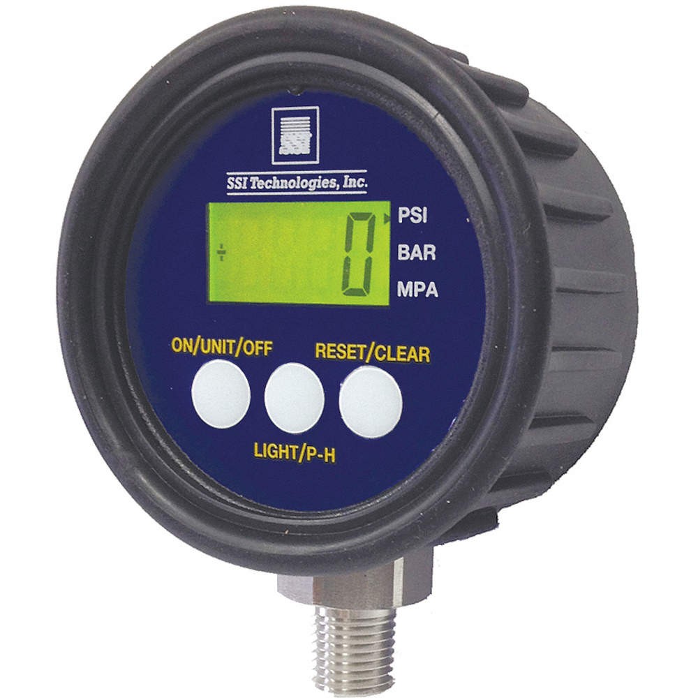 SSI MG1-500-A-9V-R Digital Pressure Gauge,500 PSI MG1-9V 3JYZ1