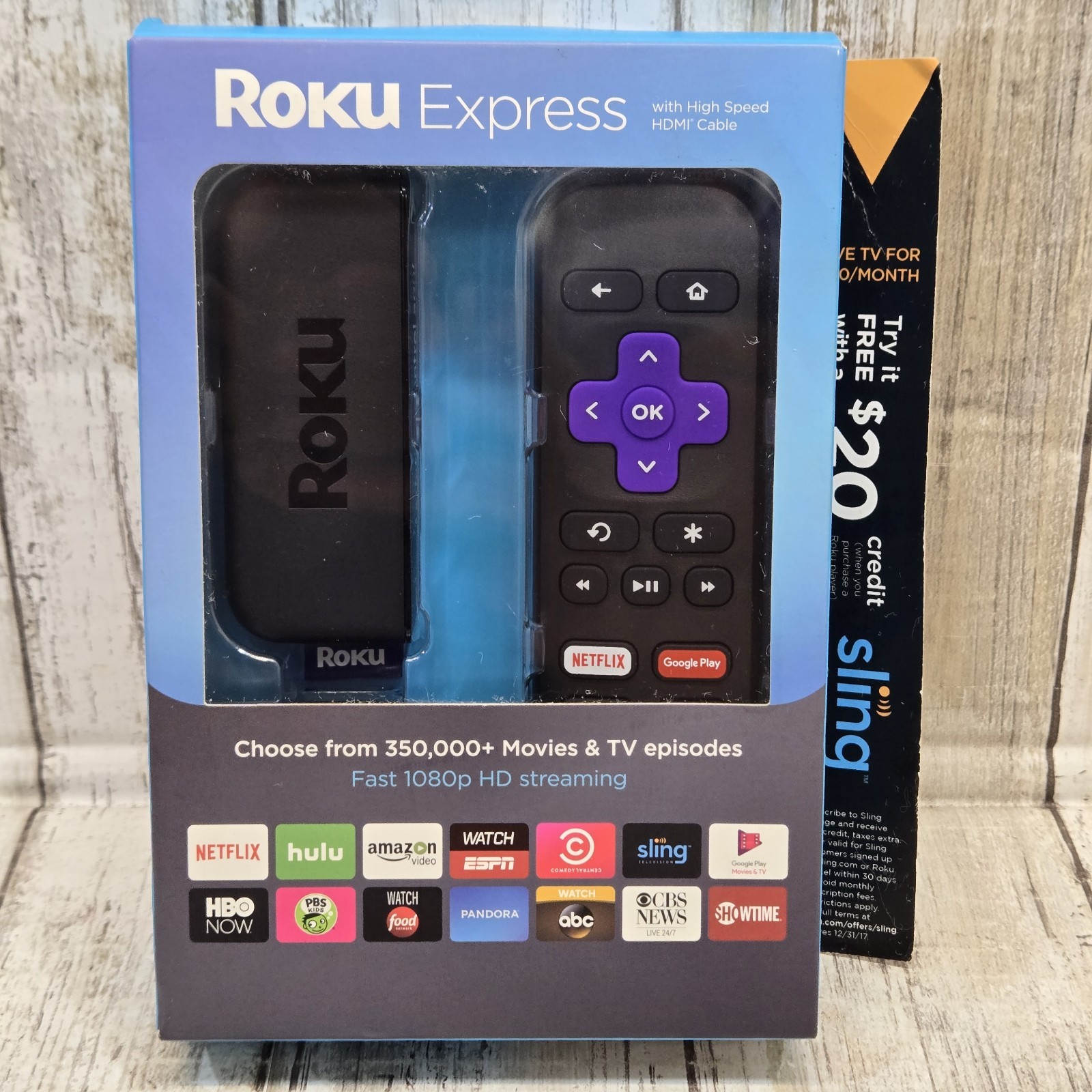 New Roku Express 1080p HD Streaming Player Factory Sealed HDMI