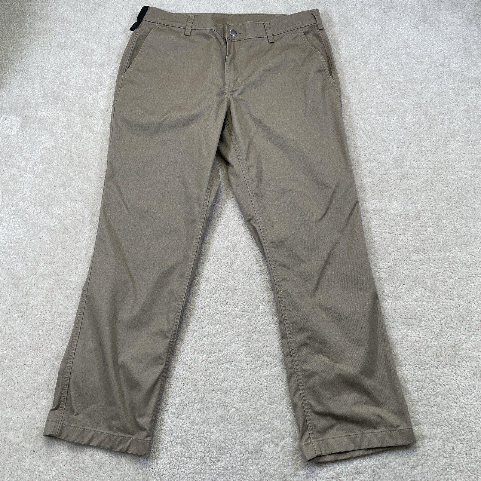 Duluth 40 Grit Slim Fit Cargo Pants Mens 38x30 (38x32 Tagged) Stretch Khaki