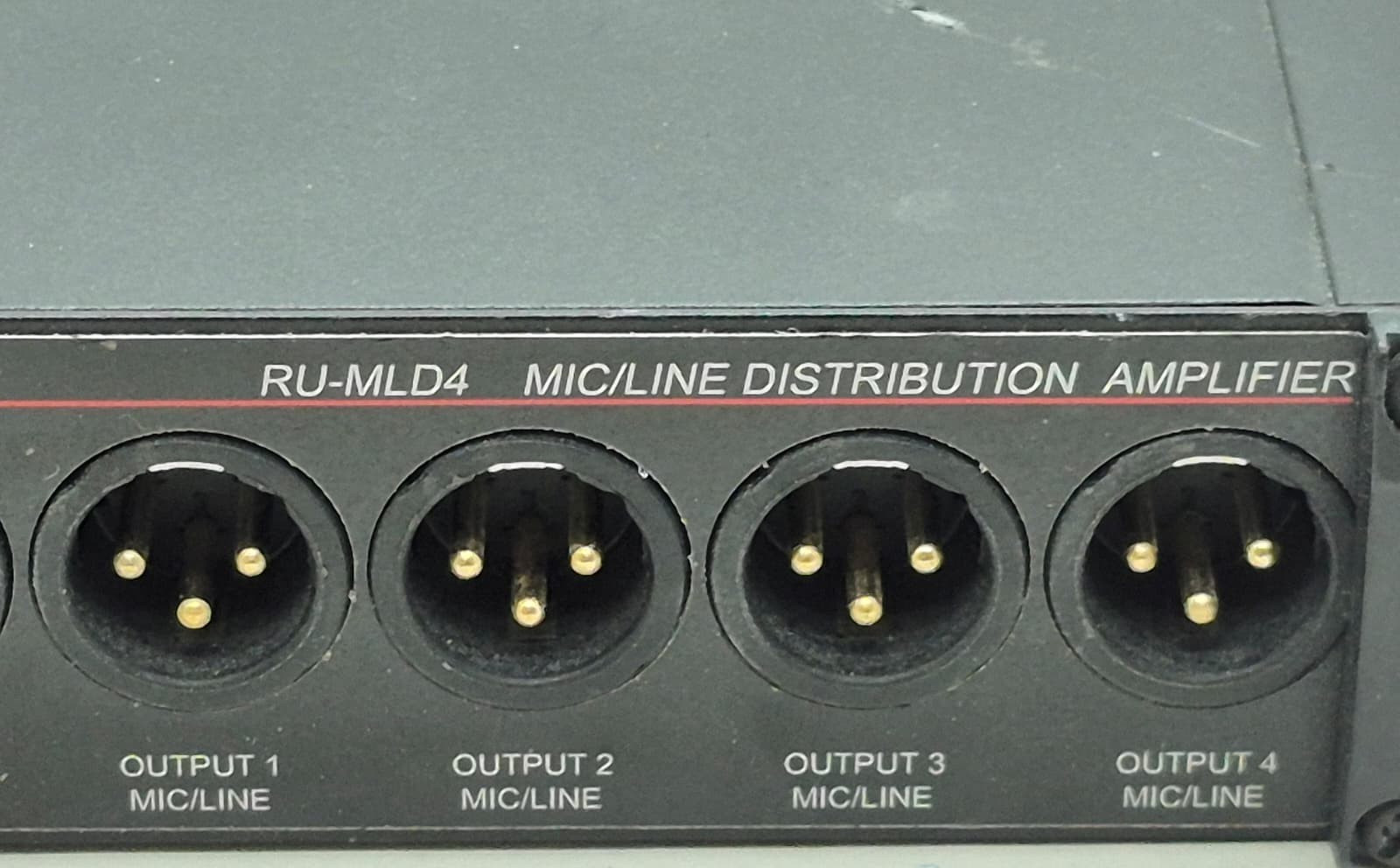 RDL RU-MLD4 Mic/Line Distribution Amplifier - One Input, Four Output